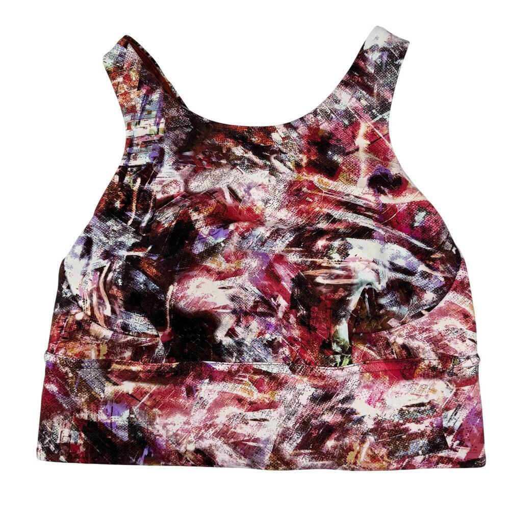 LULULEMON Wunder Train Long-Line Bra Medium Support Sz 6 Urbantricity Multi - Picture 3 of 8